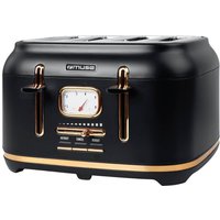 Muse MS-131 BC brødrister 4 skive(r) 1800 W Svart