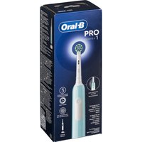 Oral-B Pro 1 Brosse à dents rotative pour adulte Cross Action Bleu, Blanc