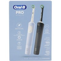 Oral-B Vitality Pro Duo Spazzolino elettrico rotante-oscillante per adulti Nero, Blu, Bianco