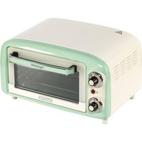 Ariete 3919 Elektrisk Vintage Ovn, 800W, kapacitet 10L, Dobbeltglas, Retro, Grøn