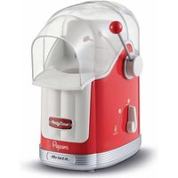 Ariete 2958 Pop Corn Maker Party Time, Popcorn Maker with Lever, 1100 Watt, Capacity 600 g, Fat Free Hot Air Cooking, Red
