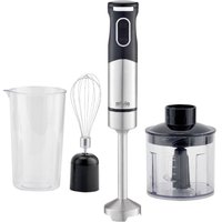 Silva Homeline SMS 6502 Staafmixer 700 W Met maatbeker, Met hakmolenopzet, Met garde RVS, Zwart