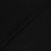 Jersey tubulaire 100% laine - Motif ton-sur-ton noir