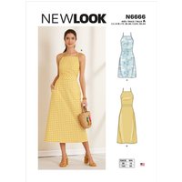 Patron New Look 6666 - Robe licou dos nu
