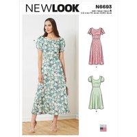 Patron New Look 6693 - Robe avec haut ajusté et couture taille