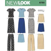 Patron New Look 6730 - Jupe, pantalon, Tee-Shirt
