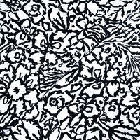 Étoffe 100% lyocell - Jardin noir monochrome