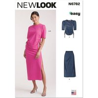 Patron New Look 6782 - Haut et jupe en tricot