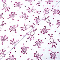 Piqué 100% coton milleraies - Doudou fushia