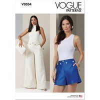 Patron Vogue 2034 B5 - Short ou pantalon style marin