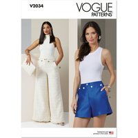 Patron Vogue 2034 Y5 - Short ou pantalon style marin