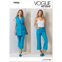 Patron Vogue 2036 H5 - Gilet et pantalon