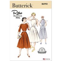 Patron Butterick 6992/D5 - Robe vintage des années 1950