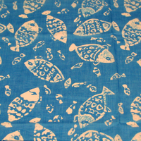 Paréo - Poisson fond bleu