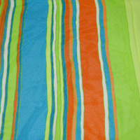 Paréo - Rayure orange, bleu & vert