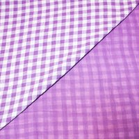 Double gaze vichy double face 100% coton - Violet