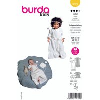 Patron Burda 9221 - Robe de baptême pour enfants