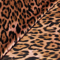 Satin de soie - Félin fond rosé