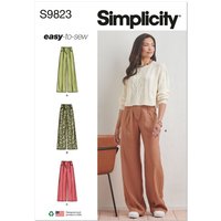 Patron Simplicity 9823.U5 (44-52) - Pantalon pour femmes