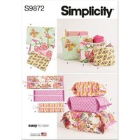 Patron Simplicity 9872.A - Pochettes zippées