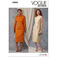 Patron Vogue 2045 Y5 (46-54) - Robe fourreau avec variations de manches