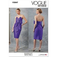 Patron Vogue 2047 B5 (36-44) - Robe de soirée avec bustier drapé