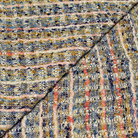 Tweed soie & viscose - Multicolore douce brise
