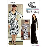 Patron Vogue 2060 Y5 (46-54) - Robe portefeuille réversible avec attaches