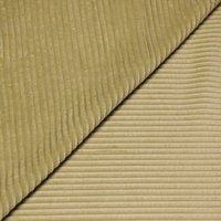 Velours côtelé jumbo 100% coton - Jaune