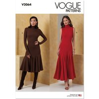 Patron Vogue 2064 U5 (44-52) - Robe en maille pour femme