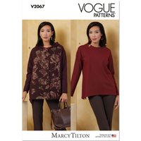 Patron Vogue 2067 - Haut et veste en maille pour femme