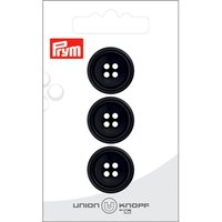 Boutons Union Knopf Prym - Noir 20 mm (x3)