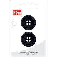 Boutons Union Knopf Prym - Noir 25 mm (x2)