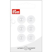Boutons Union Knopf Prym - Blanc 15 mm (x6)