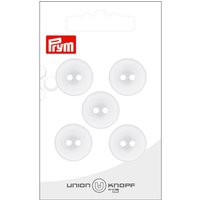 Boutons Union Knopf Prym - Blanc 18 mm (x5)