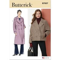 Patron Butterick 7007/K5 (36-44) - Veste et manteau doublés à coupe ample