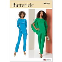 Patron Butterick 7009/Y5 (46-54) - Tunique asymétrique et pantalon fuselé