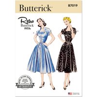 Patron Butterick 7019/R5 (42-50) - Robe vintage des années 1950