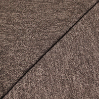 Jersey de laine envers émerisé - Marron