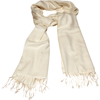 Étole toucher cachemire - Écru