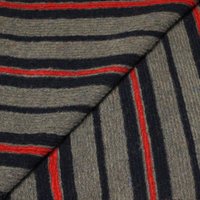 Laine bouillie - Rayure marine, rouge & gris