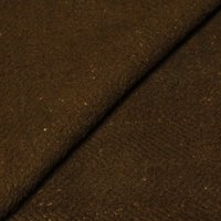 Tissu manteau de laine triple épaisseur - Marron (Coupon de 4 mètres)