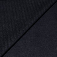 Jean's coton & élasthanne - Rayure ton-sur-ton bleu touché daim