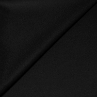 Flanelle de laine - Noir (Coupon de 4.50 mètres)