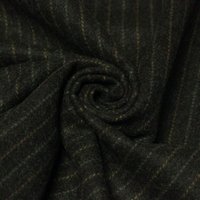 Tweed de laine rayé - Vert (Coupon de 3 mètres)