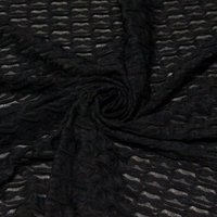 Jersey jacquard ajouré - Noir