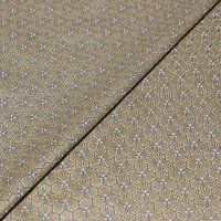 Cretonne 100% coton - Hexagone doré