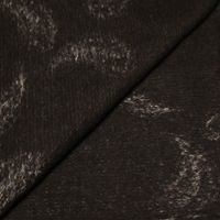 Tissu jacquard de laine - Cachemire fond brun