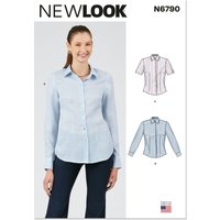 Patron New Look 6790 - Blouse ajustée à deux longueurs de manches
