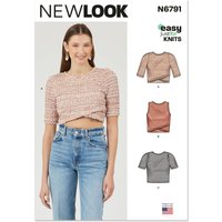 Patron New Look 6791 - Hauts en maille pour femme